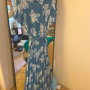 Lulus Wedding Guest Maxi Wrap Dress